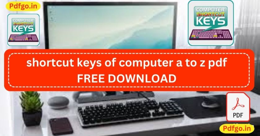 shortcut keys of computer a to z pdf